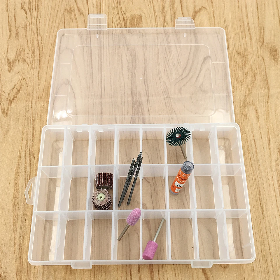 24 зернистость-ящик для инструментов электронная Пластик контейнер ящик чехол SMD