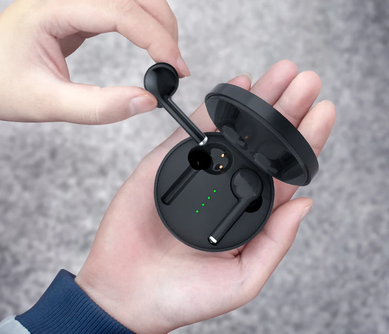 Настоящие беспроводные Bluetooth наушники 5,0 для телефона, Смарт сенсорное управление, шумоподавление, Hi-Fi стерео музыка, TWS наушники с микрофоном