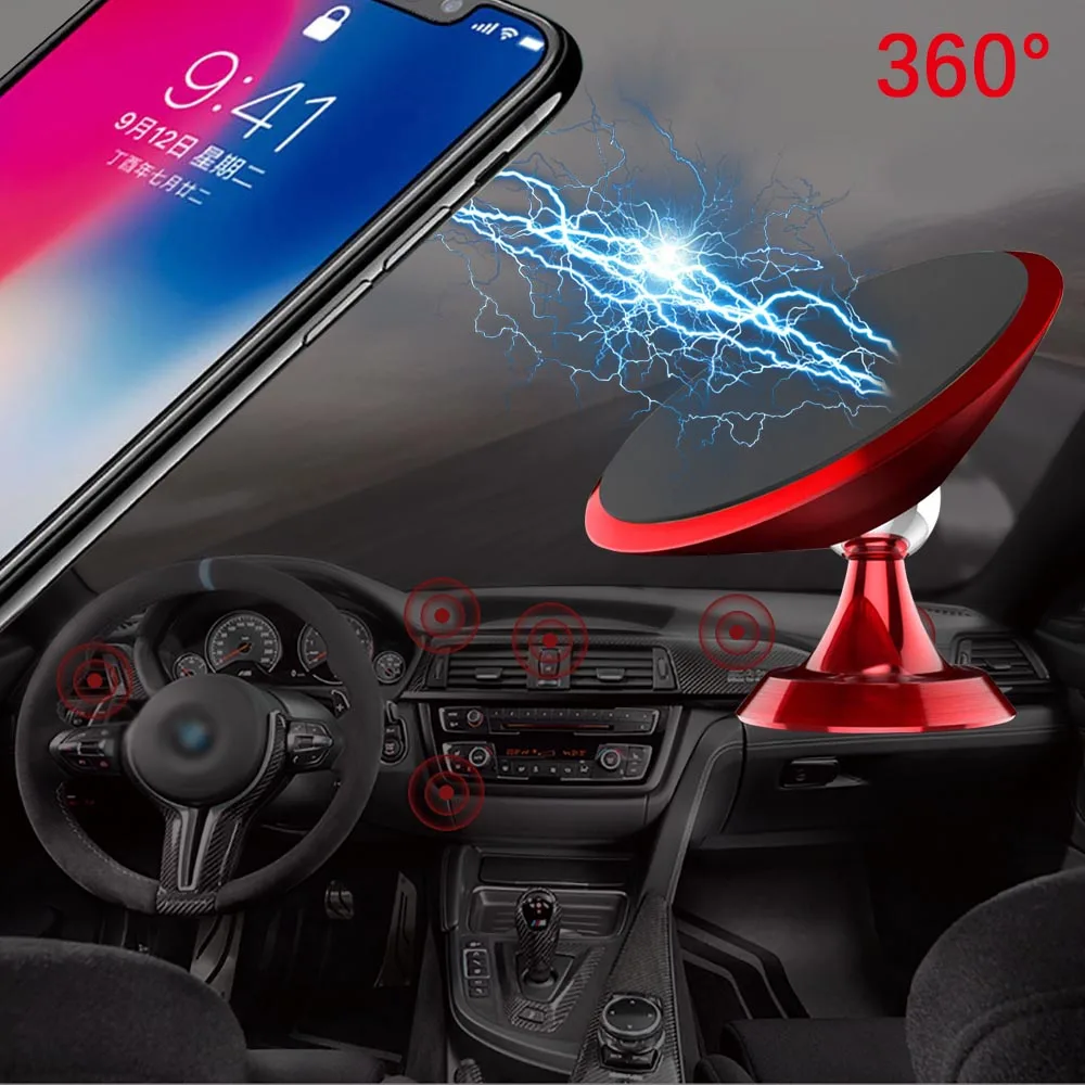 Магнитный автомобильный держатель для телефона iPhone XS X samsung магнитный