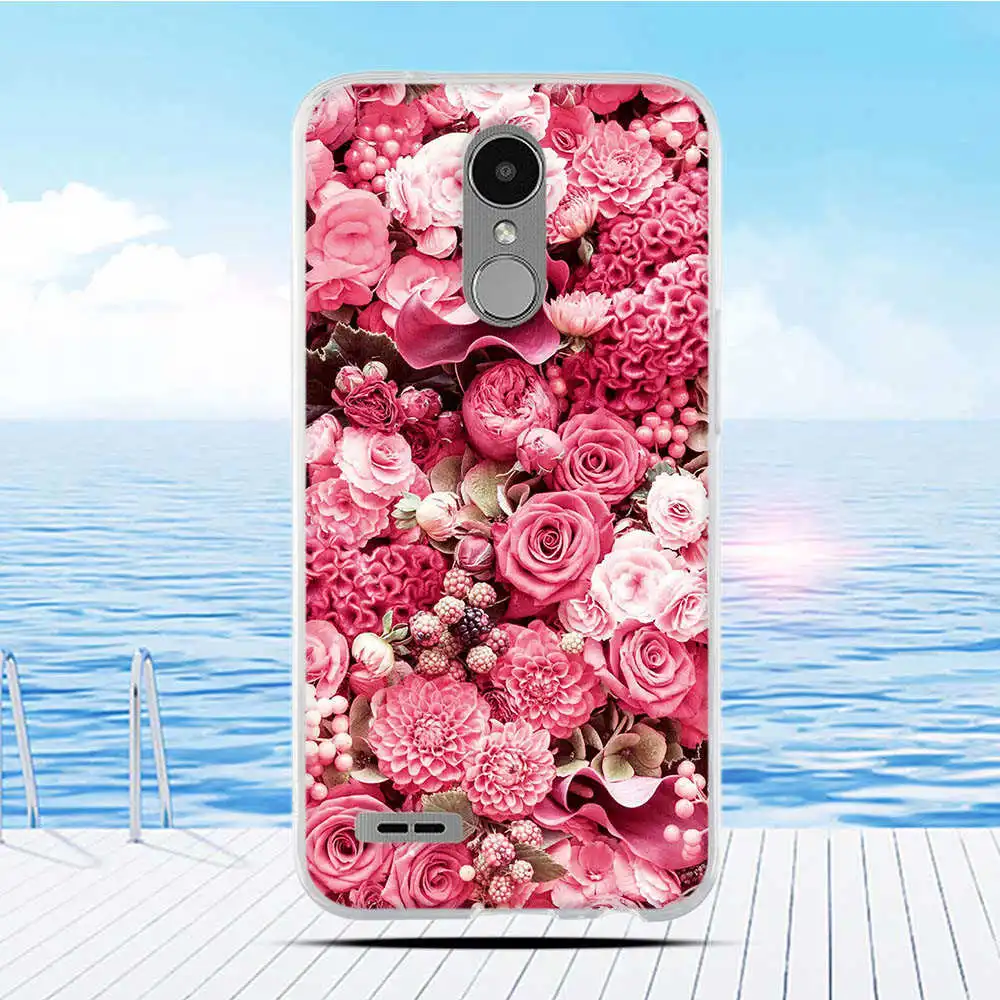 For LG K10 2017 LV5 Case Cartoon Printing Pattern Back Cover Soft Silicone Coque Capa Funda for X400 M250 M250N | Мобильные телефоны