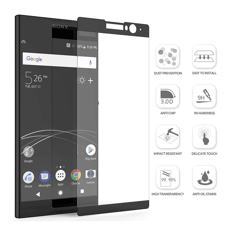Высококачественное взрывозащищенное Закаленное стекло для Sony Xperia XA2 Plus 3D