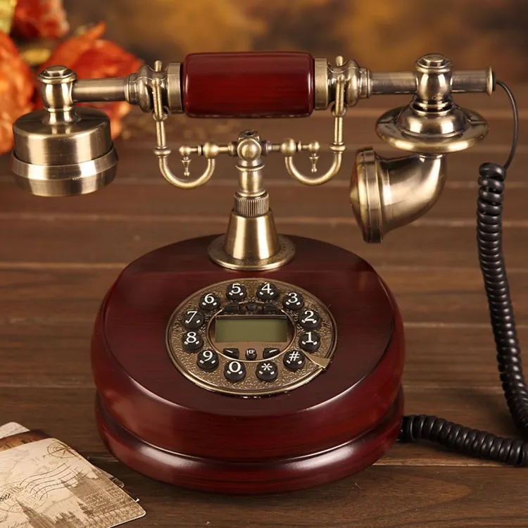 Европейский стиль изготовленный из дерева телефон fijo telefone fixo телефоны в стиле