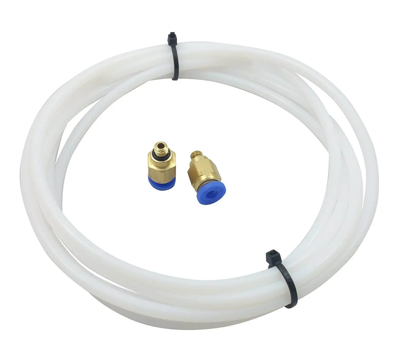 Тефлоновая направляющая трубка ID2mm OD4MM + 2xPC4 M6 Bowden для 3D экструдера 2 м PTFE|bowden tube