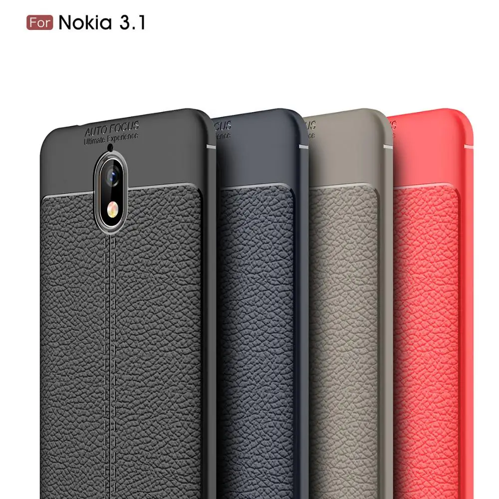 Текстурный чехол Lichee 3 1 Для Nokia для 2018 X3 Nokia3.1 Plus задняя крышка телефона|Бамперы| |