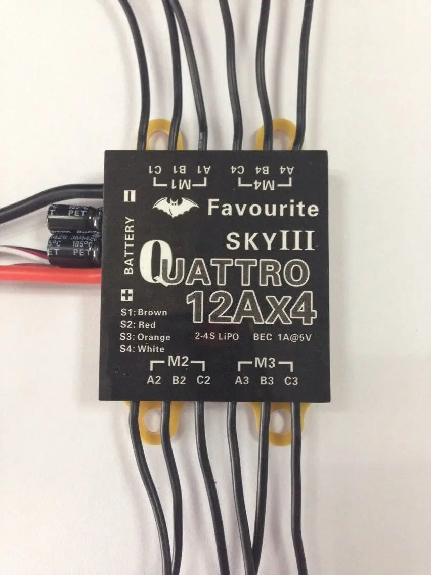 Оригинальный FVT LittleBee 6A/12A/20A/30A ESC 4 в 1 BLHeli OPTO 2-4S поддерживает OneShot125 | Игрушки и хобби