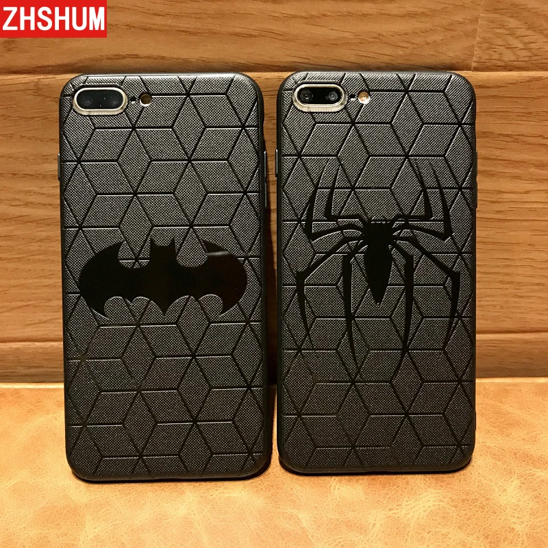 3D чехол для iPhone X 8 7 XS MAX Plus 6 S XR мягкий силиконовый рельефный телефона 10S 10 задняя