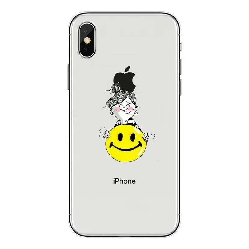 TPU Принципиально Перейти la volatil Мягкий силиконовый прозрачный чехол для iPhone X 8 7 6 6 S плюс 5S 5C SE XS Max - Цвет: TPU