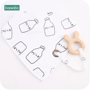 Bopoobo 1 шт. детский Прорезыватель для зубов Chewie безопасный Прорезыватель для зубов деревянная натуральная животное сенсорная игрушка подарок заячьи ушки слюнявчик набор для ухода