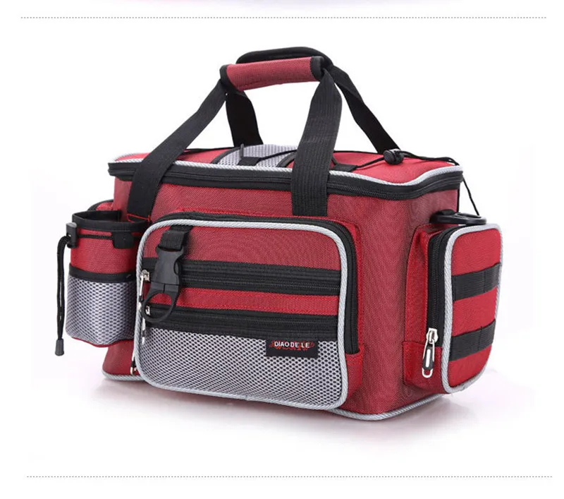New arrival Multi functional fishing bags size 36*8*23 Fishing Bag Zipped Case Fishing Tackle Bags Lure Fishing waist pack