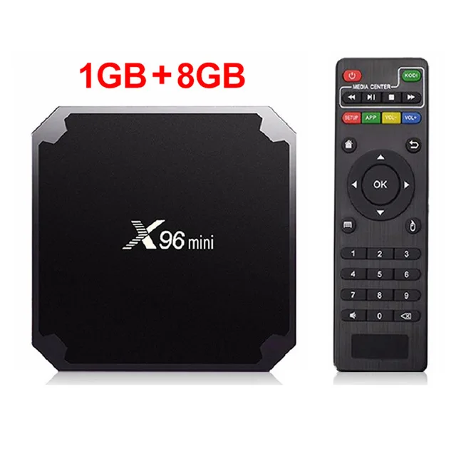 1GB 8GB Android 7,1 ТВ коробка X96 Мини Смарт ТВ коробка 2GB16GB Amlogic S905W 4 ядра 2,4 ГГц Wi-Fi 4K HD медиа-плеер интернет IPTV Set-top BOX - Цвет: 1GB 8GB