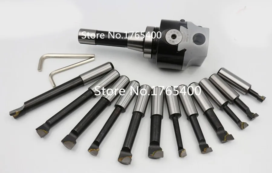 R8 M12 Arbor F1 -12 50mm boring head and 9pcs 12mm bars set | Инструменты