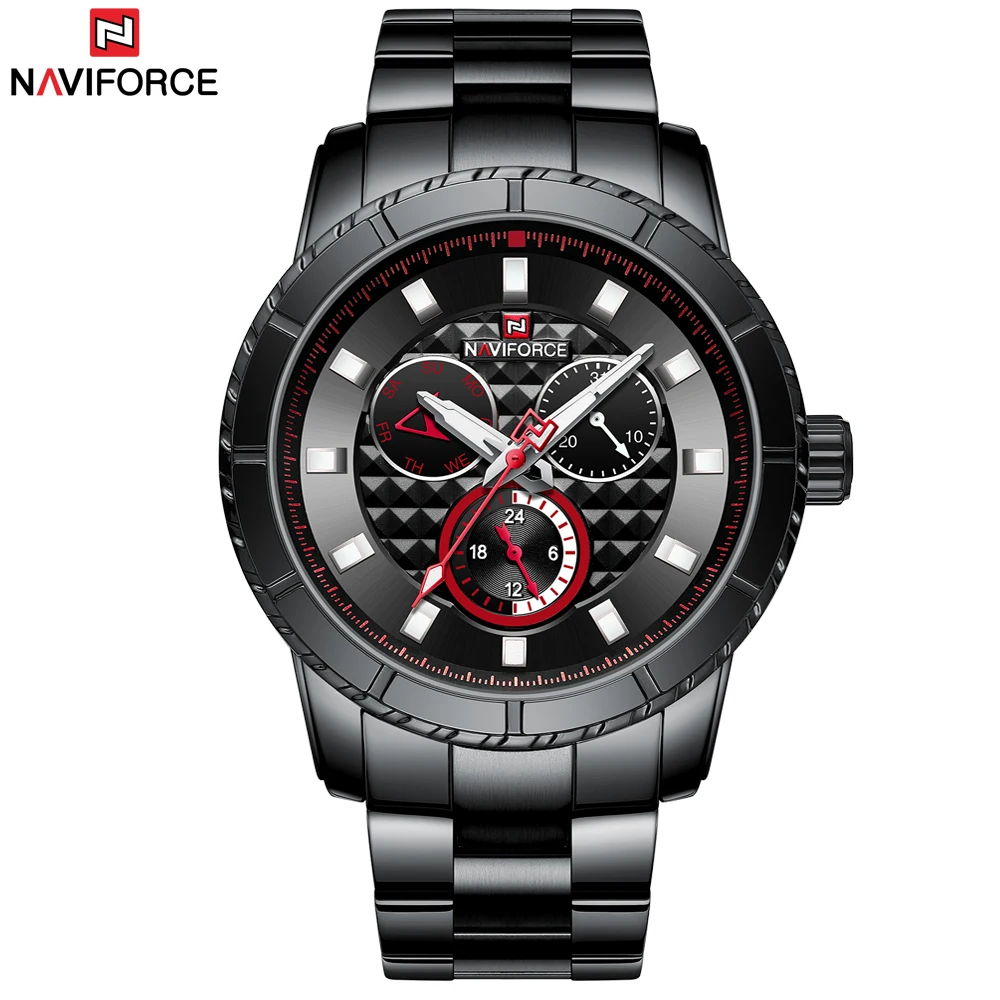 Мужские часы NAVIFORCE модные спортивные кварцевые от ведущего бренда роскошные