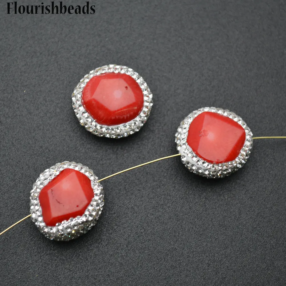 

Круглые бусины в форме монет, красные, морские, бамбуковые, коралловые, 20 мм