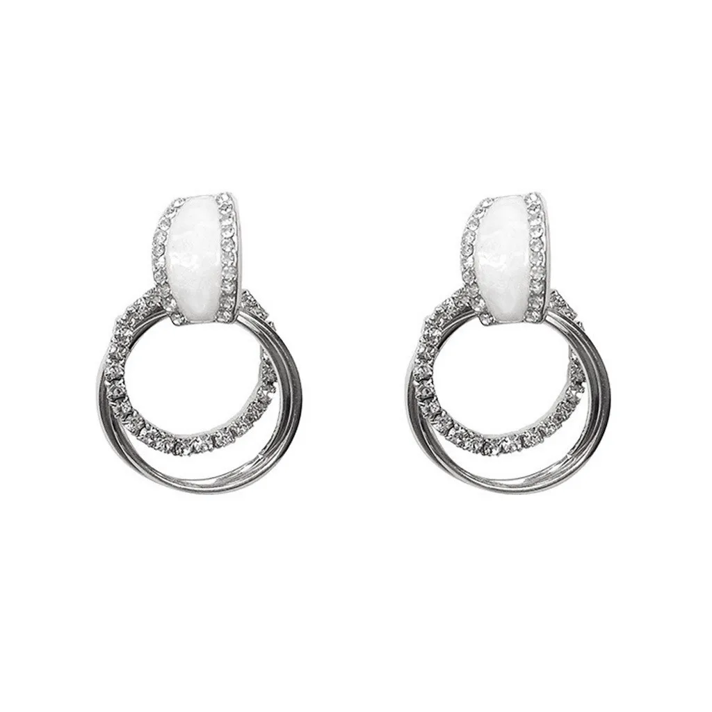 2019 новые модные роскошные темпераментные геометрические серьги кольца