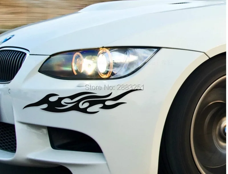 2 шт. Авто Стайлинг пламя наклейка в форме пламени Наклейка Декор для Chrysler 300c 300