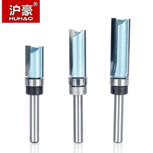 HUHAO 1pc Bearing Flush Trim Router Bit for wood 12