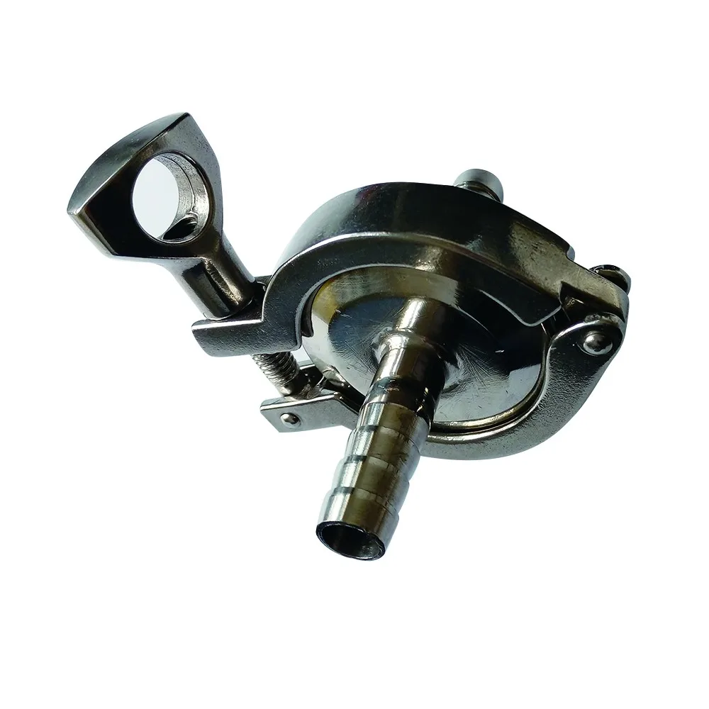 1/" 12 мм санитарный шланг Барб наконечник+ 1,5" Tri Clamp+ PTFE прокладка из нержавеющей стали SUS SS 304