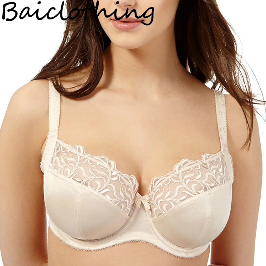 BAICLOTHING Прямая поставка ультра большой размер женский полный охват не проложенный