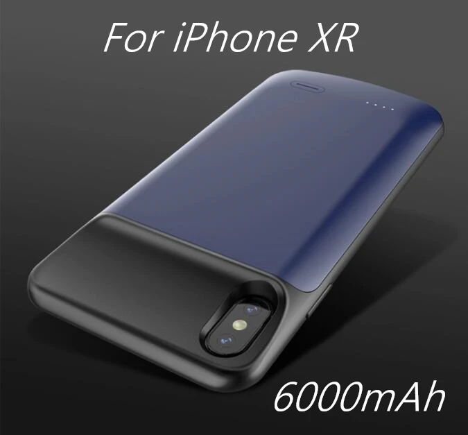 Чехол для зарядного устройства для iPhone X XS MAX XR чехол для аккумулятора power Bank чехол для зарядки s зарядное устройство ультра тонкий внешний чехол - Цвет: XR