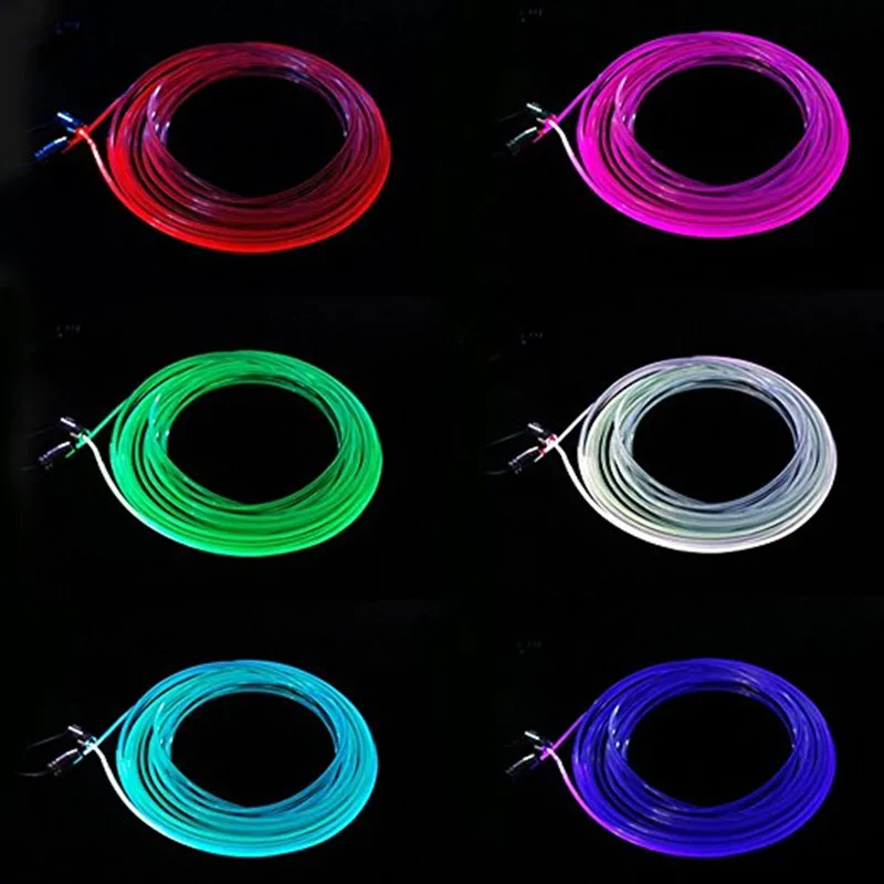 Новый звуковой активный EL неоновый провод полосы света RGB светодиодный свет