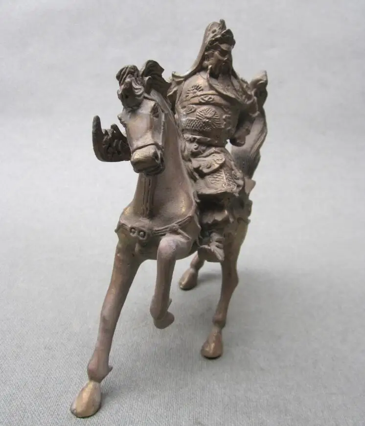 Chinese ancient bronze Guan Gong ride Malaysia | Дом и сад
