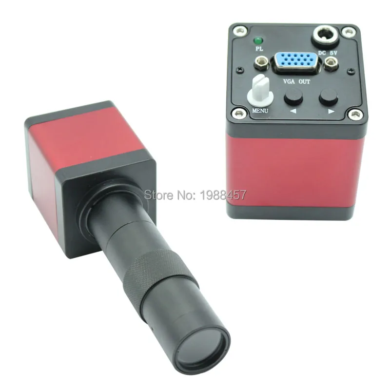 

Цифровая промышленная камера-микроскоп HD 1,3 МП 3 в 1, выходы VGA, стандартное C-образное крепление + оптический C-образный зум-объектив 8X-130X, бесп...