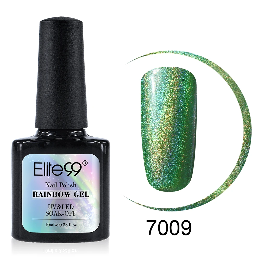 7009 Elite99 10 мл Радужный Гель-лак для ногтей впитывающий Гель-лак Vernis Полупостоянный УФ-гель для ногтей маникюрный лак - Цвет: 7009