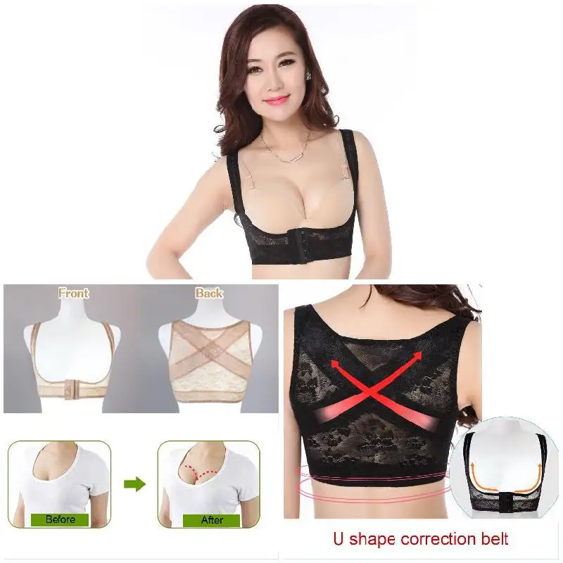 Женское дышащее платье-корсет с открытой спиной корсет для коррекции осанки на