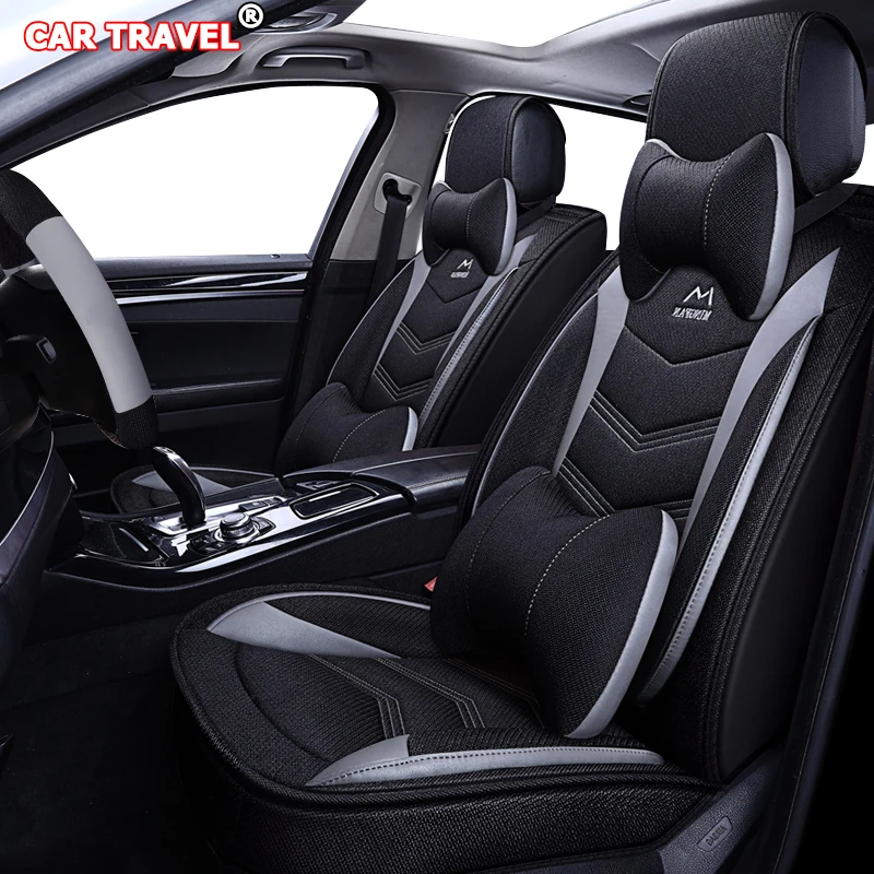 Роскошные льняные автомобильные чехлы для Mercedes Benz W203 W210 W211 AMG W204 C E S CLS CLK CLA SLK A20 класс автостайлинг автокресла