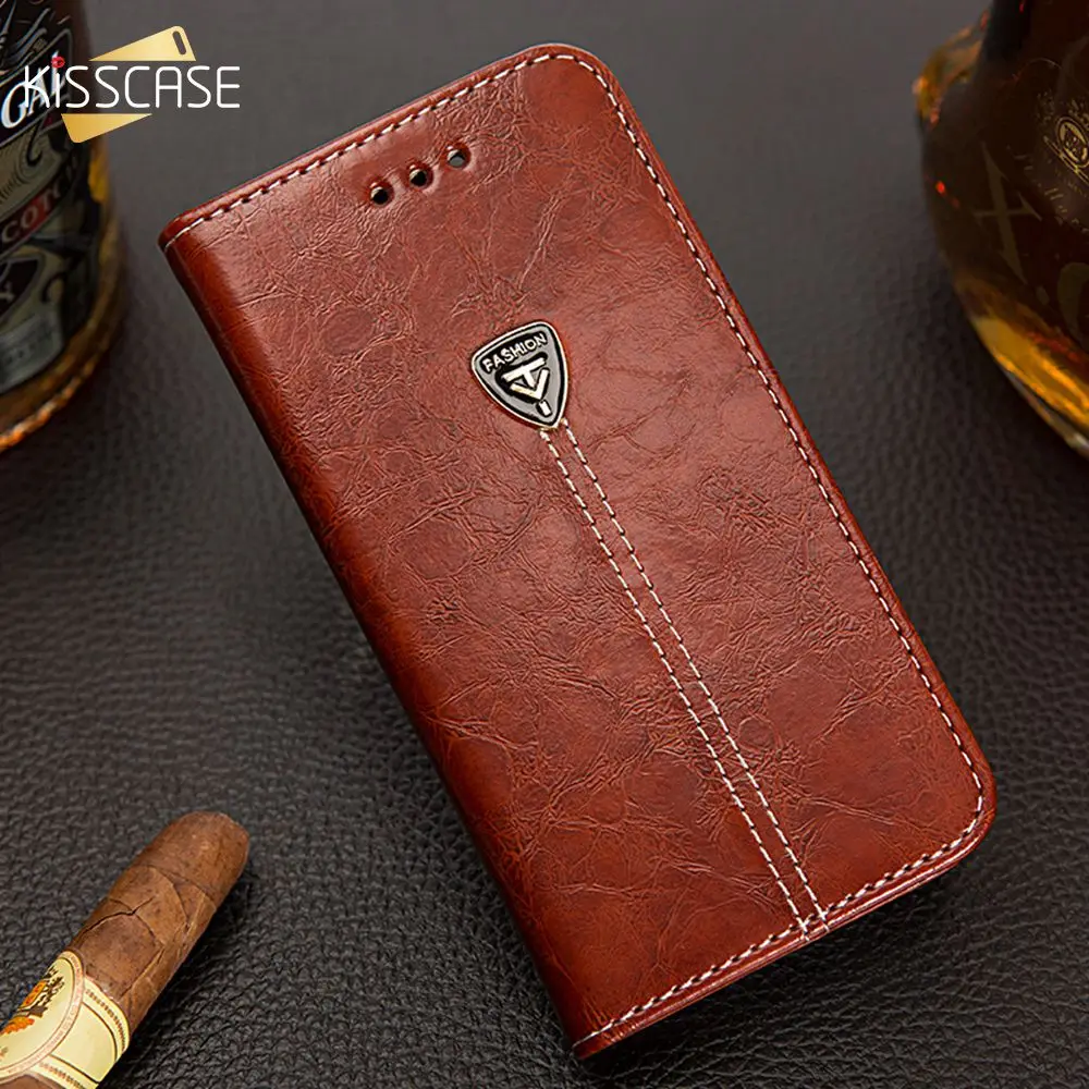 Кожаный чехол-кошелек KISSCASE для iPhone XR XS MAX 7 8 6 6S Plus 5S SE Card Solt чехол Samsung S8 S9 Note 9 |