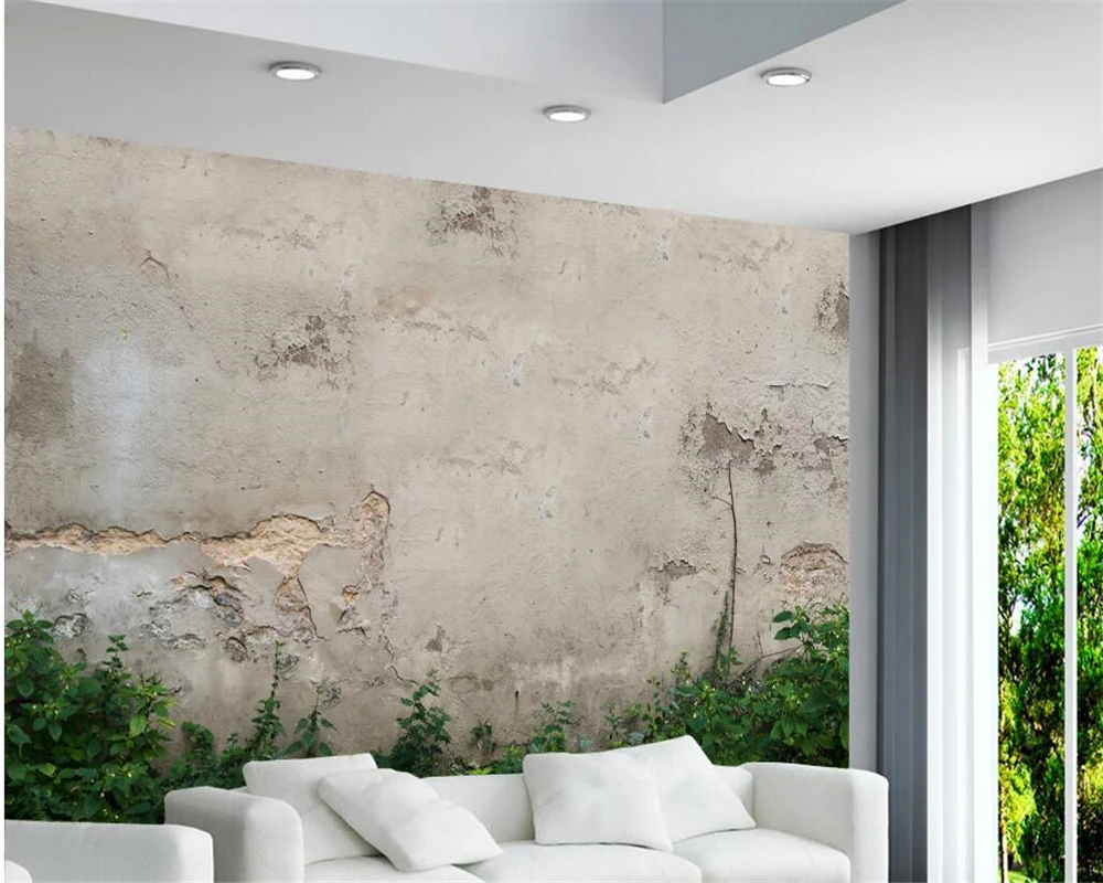 

Beibehang Wallpaper custom retro old nostalgic old wall bar KTV mural TV living room background wallpaper for walls 3 d tapety