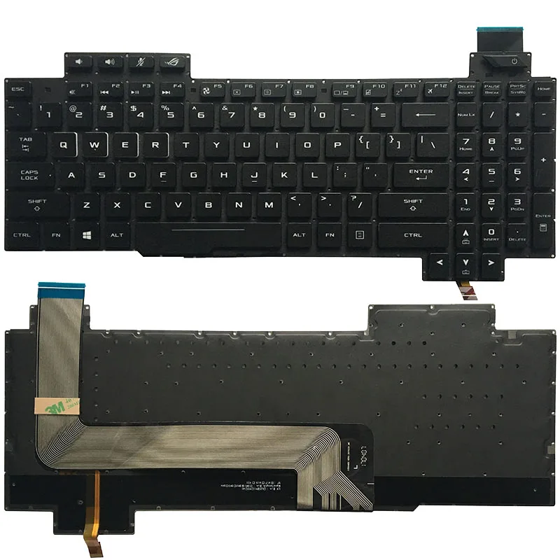 Новая клавиатура для ноутбука с подсветкой США для Asus ROG Strix GL503 GL703 GL503V GL503VD GL503VD-DB71 GL503VD-DB74 GL503VM GL503VS