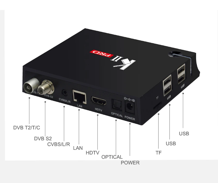 MECOOL KII PRO Android 7,1 Smart tv Box DVB-S2 DVB-T2 2 ГБ+ 16 Гб 4 к медиаплеер двойная поддержка Wifi CCCAM Clines телеприставка