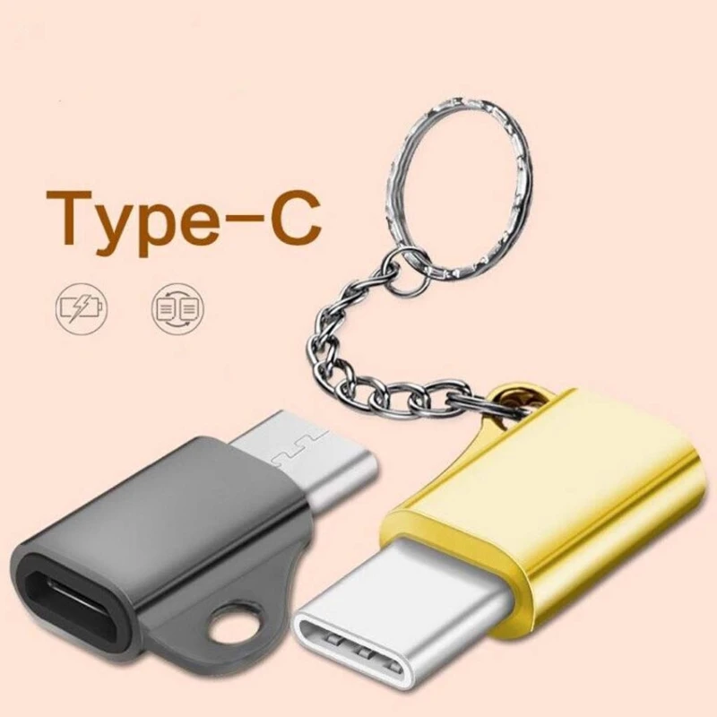 USB C 3,1 type C Мужской к Micro USB Женский конвертер Соединительный брелок для huawei zte xiaomi samsung oneplus Phone