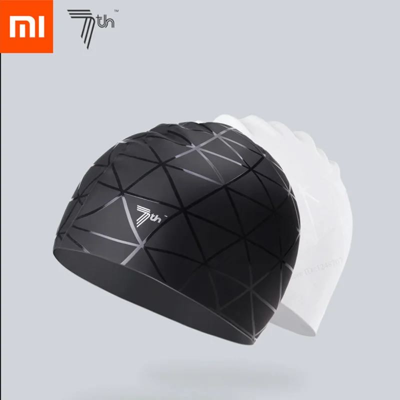 Xiao mi jia 7th Мягкая силиконовая шапочка для плавания mi ng mi Водонепроницаемая спортивная шапка для бассейна защита ушей для взрослых для мужчин и женщин мягкая шапочка для плавания mi ng