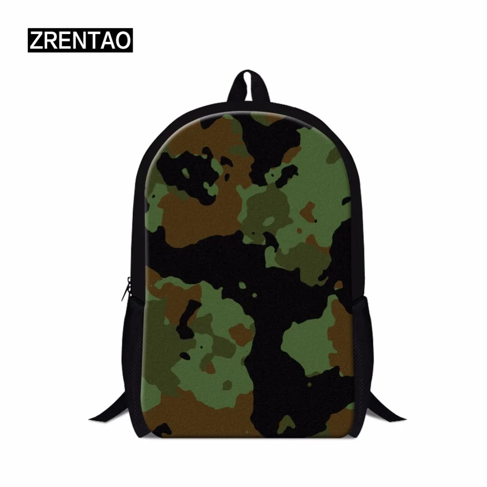 

ZRENTAO teens bookbags boys school bags for girls preppy stule bags travel backpack camouflage back pack shoulder zipper mochila