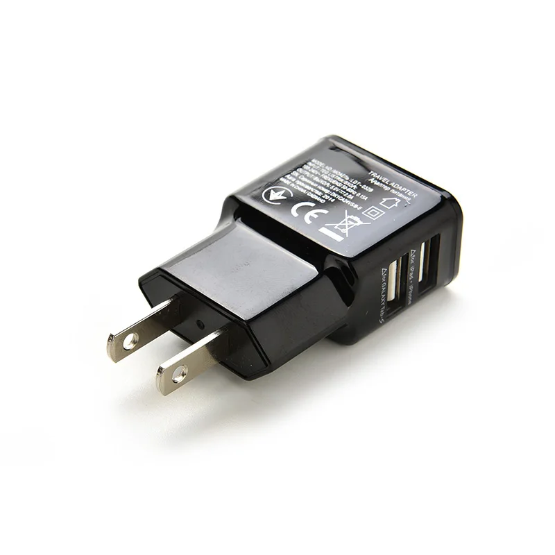 Штепсельная Вилка EU/US с двумя usb портами 2 порта адаптер для мобильного телефона