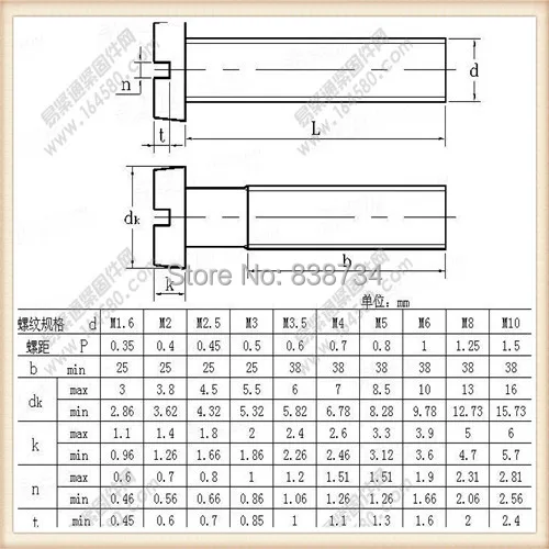 

1000pcs steel with yellow zinc coated m2*4 cheese head slotted screw