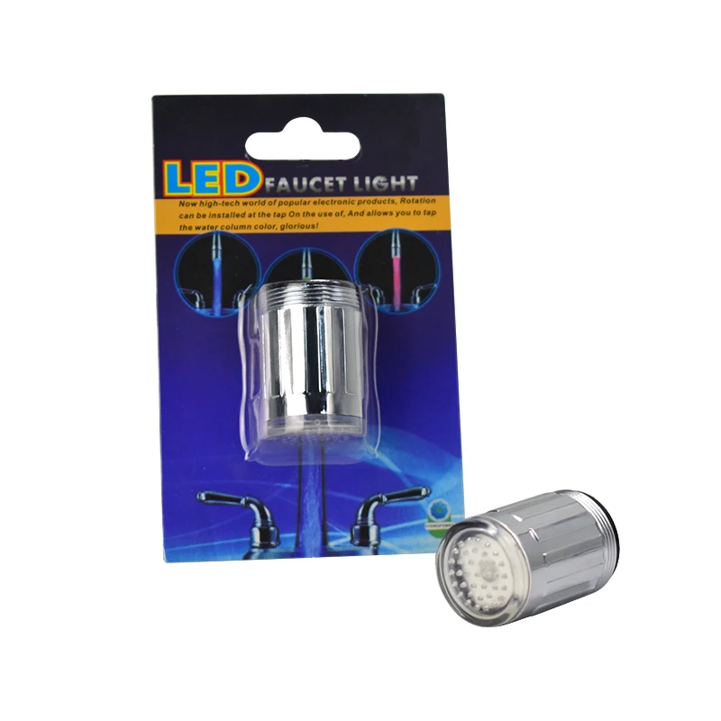 Новый Тип LED водопроводный кран свет Красочные меняющиеся светящиеся насадки для