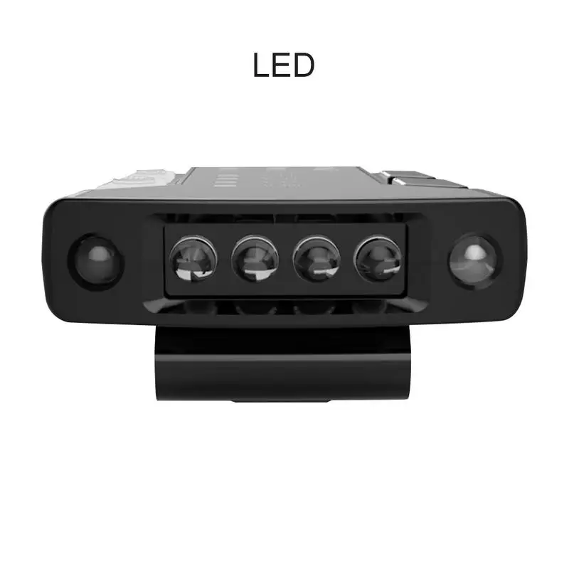 LED Налобный фонарь с USB колпачком светильник светодиодный перезаряжаемый светильник с датчиком движения регулируемый светильник с зажимом водонепроницаемый аккумулятор 800 мАч - Испускаемый цвет: LED