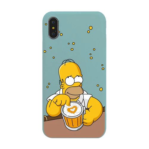 2 Милые мультфильма Симпсона телефонов чехол на айфон 7, для iPhone 6 S 6S 7 8 Plus чехол, силиконовый, мягкий ТПУ чехлы для apple iPhone X, XS MAX, XR 7Plus 8Plus iPhone 11 Pro MAX Coque Fundas Capa - Цвет: 2