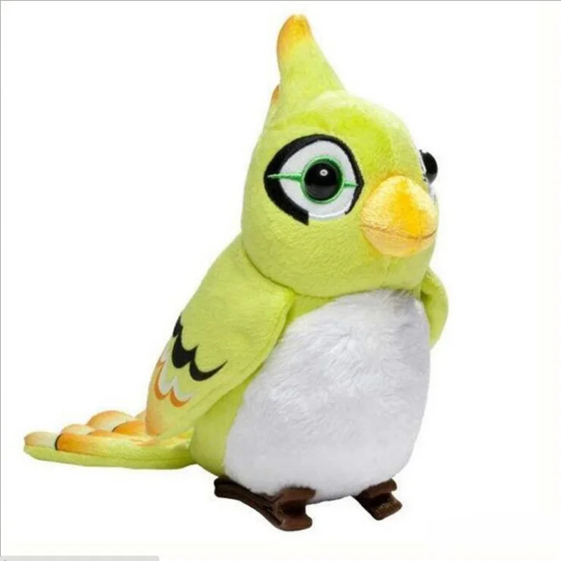 Green Bird Игра OW над последней бастион птица Ganymede Pepe D. va кролик логотип GENJI плюшевые куклы мягкие игрушки - Цвет: Green Bird