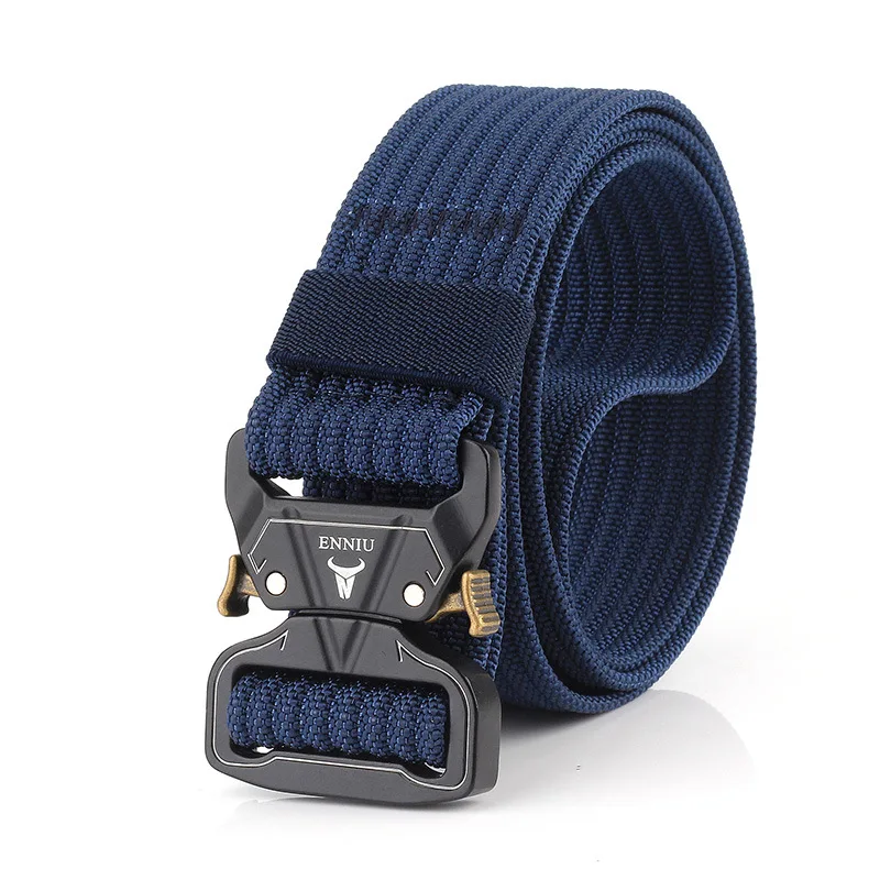 Dark Blue Belt 12 цветов нейлоновый ремень армейский тактический ремень мужские военные боевые ремни сбивающие аварийный пояс для выживания тактическое снаряжение Прямая поставка - Цвет: Dark Blue Belt