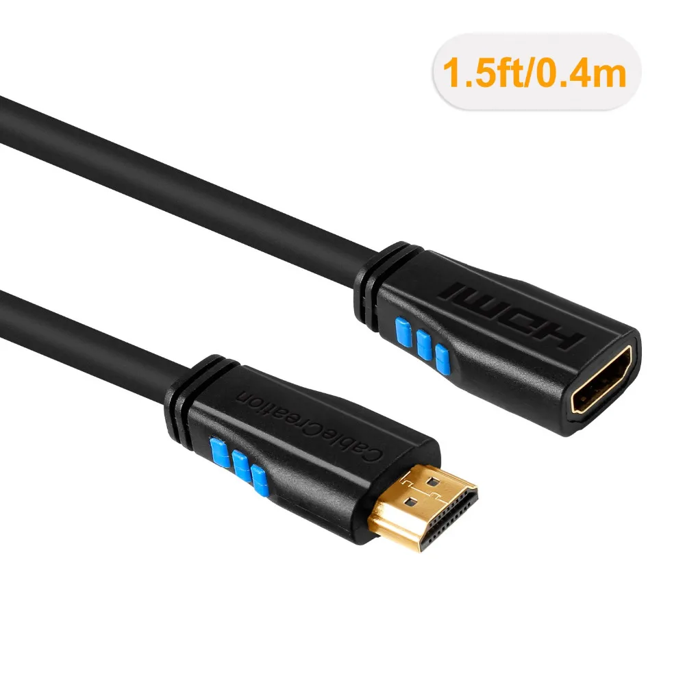 Кабель HDMI 2 0 кабель-удлинитель штекер-гнездо поддержка 4K(60 Гц) Ultra HD 3D видео Ethernet