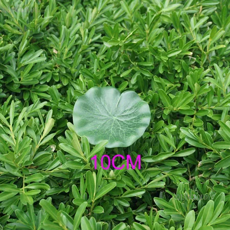 10 cm lotus leaf Искусственные темно-розовые водоёмы в виде листьев лотоса водяная Лилия плавающий бассейн домашний сад свадебные искусственные растения украшения D24 - Цвет: 10 cm lotus leaf