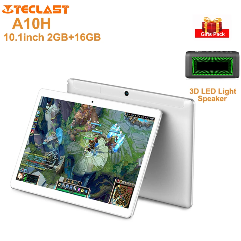 Teclast A10H Tablet PC 10 1 ''Android 7 0 MTK8163 4 ядра 3 ГГц 2 ГБ + 16 Гб 2.0MP 0.3MP двойной камеры планшеты