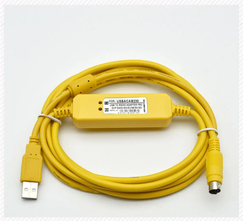 USBACAB230 Delta PLC Кабель для программирования USB к RS232 адаптер для USB-DVP ES EX EH EC SE SV SS кабель серии
