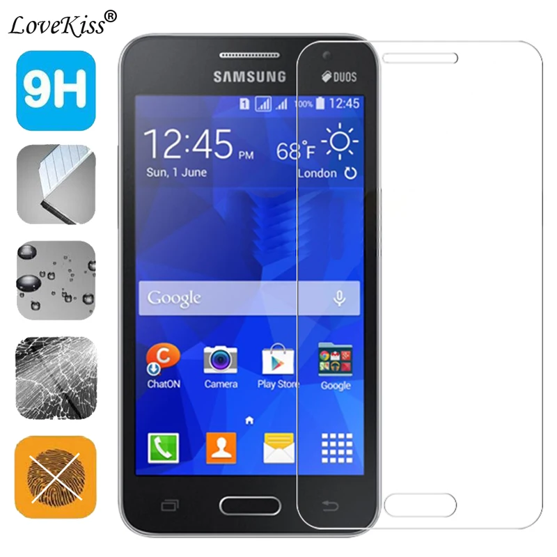 Закаленное стекло 9H для Samsung Galaxy Core II 2 Защитная пленка экрана G355 защитное