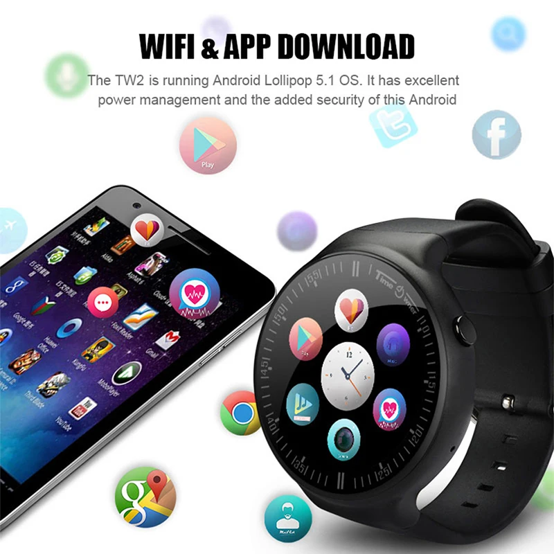 Смарт часы TW2 на Android 5 1 с поддержкой Bluetooth ГБ ОЗУ 16 Гб ПЗУ|Смарт-часы| |