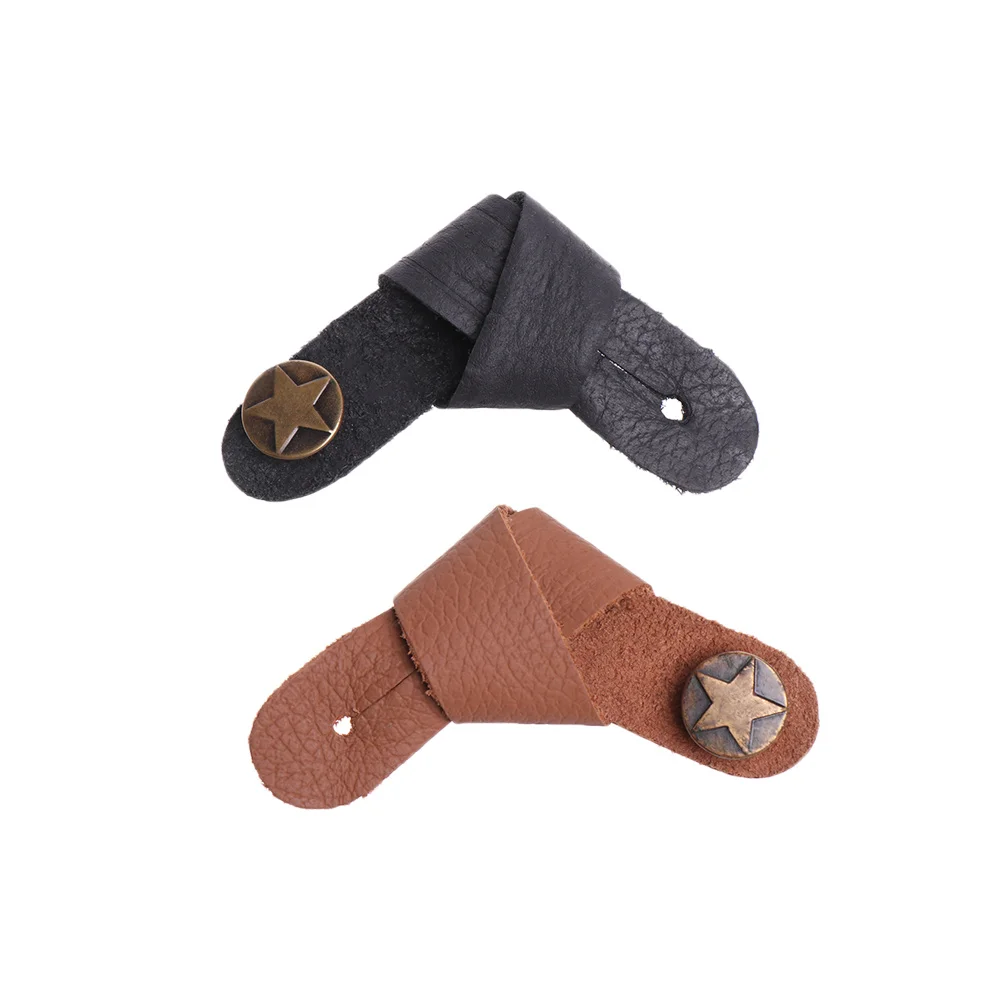 Простая установка кожаный ремень для гитары держатель кнопка безопасный замок